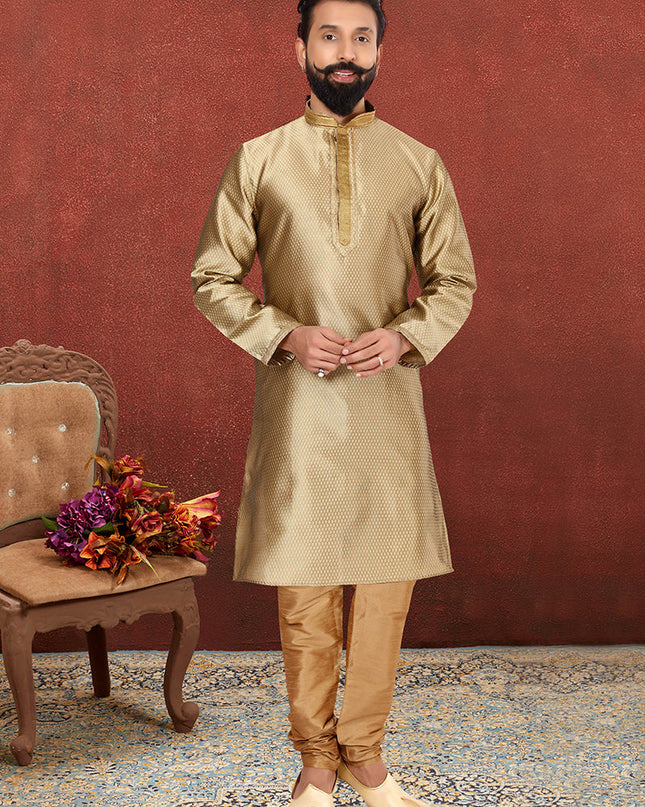 Sweet Golden Blackberry Mens Kurta Set