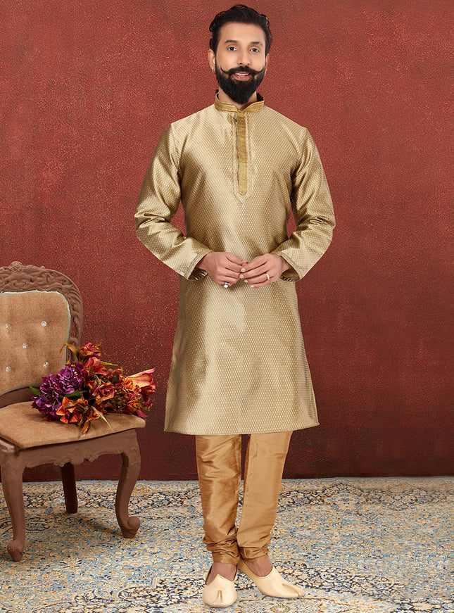 Sweet Golden Blackberry Mens Kurta Set