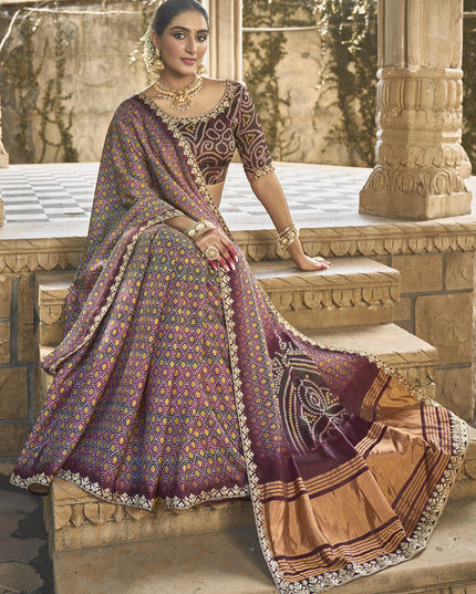Multicolor Gajji Silk Designer Saree for Wedding