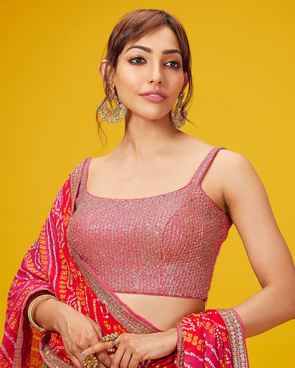 Olive Green Heavy Designer Georgette Lehenga Choli