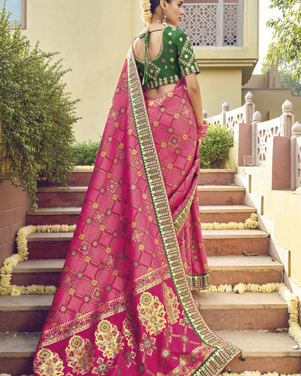 Gajari Pure Patola Silk Saree with Blouse