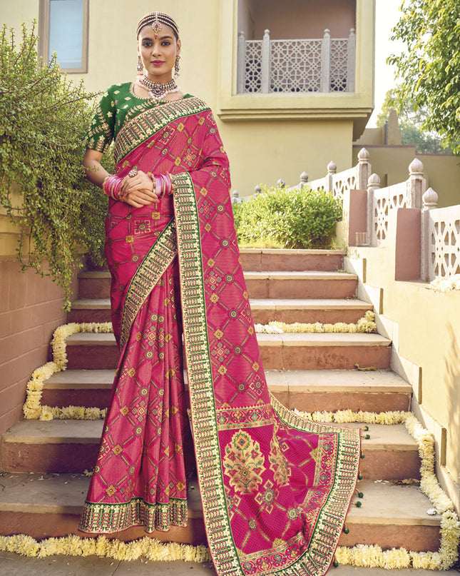 Gajari Pure Patola Silk Saree with Blouse