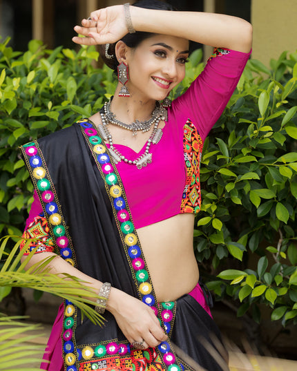Rani Pink Pure Cotton Navratri Special Chaniya Choli
