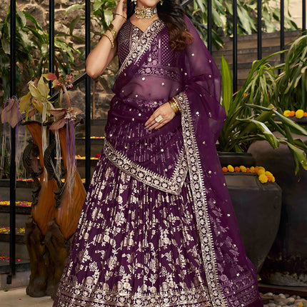 Collection image for: Wine Lehenga Choli