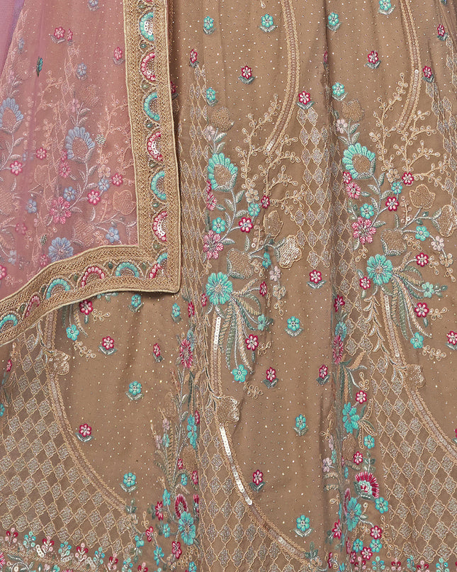 Mauve Heavy Designer Lehenga Choli Set