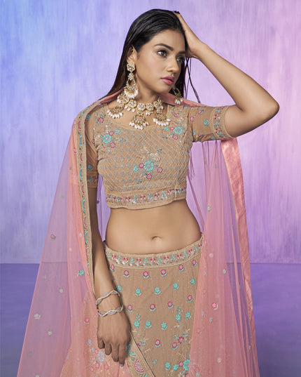 Mauve Heavy Designer Lehenga Choli Set