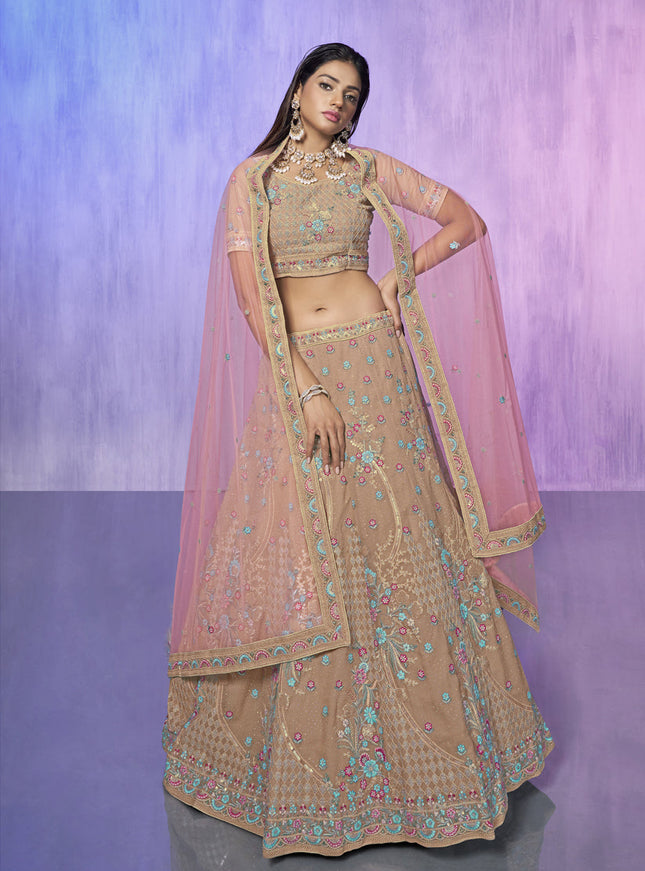 Mauve Heavy Designer Lehenga Choli Set