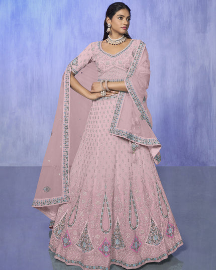 Blush Pink Heavy Designer Lehenga Choli Set