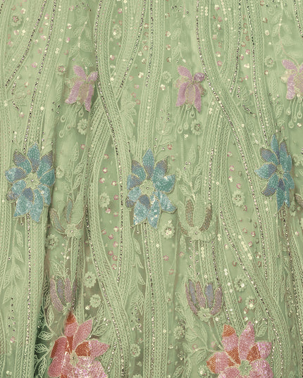 Sea Green Heavy Designer Lehenga Choli Set