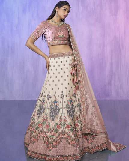 White Heavy Designer Lehenga Choli Set