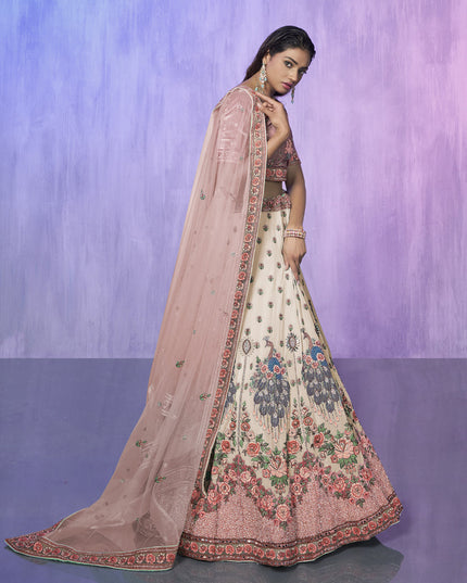 White Heavy Designer Lehenga Choli Set