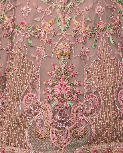 Peach Heavy Designer Lehenga Choli Set