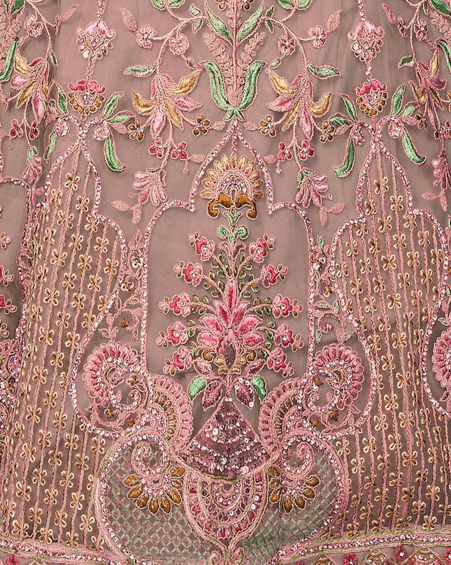 Peach Heavy Designer Lehenga Choli Set