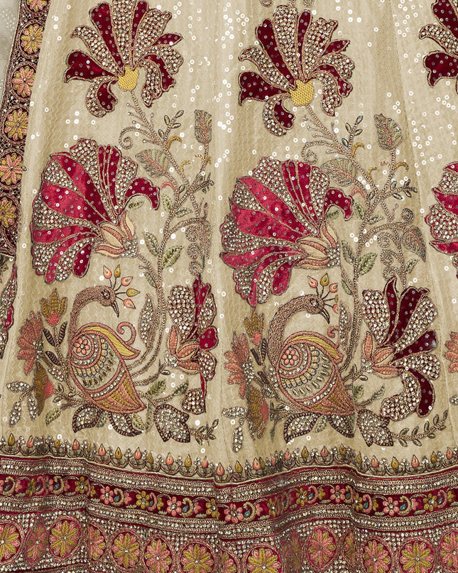 White Heavy Designer Lehenga Choli Set