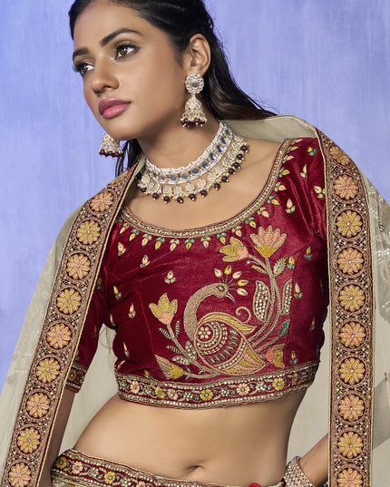 White Heavy Designer Lehenga Choli Set