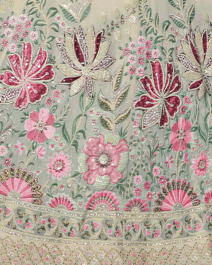 White Heavy Designer Lehenga Choli Set