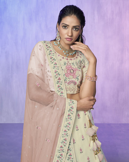 White Heavy Designer Lehenga Choli Set