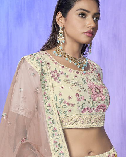 White Heavy Designer Lehenga Choli Set