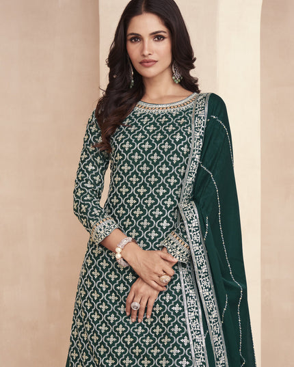 Green Heavy Designer Lehenga Kameez Suit