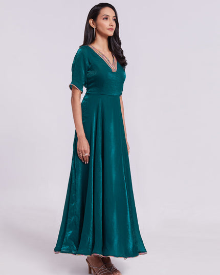 Morpich Pure Organza Gown for Party Wear