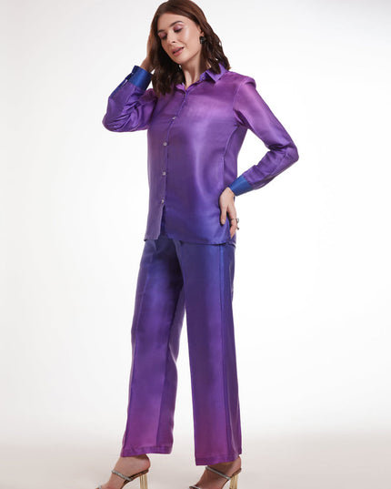 Multicolor Modal Satin Digital Print Co-Ord Set