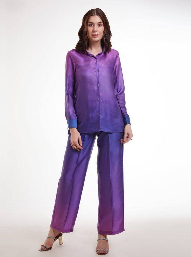 Multicolor Modal Satin Digital Print Co-Ord Set