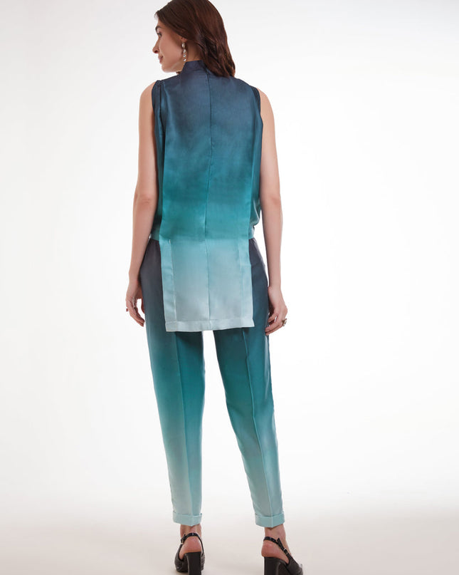 Multicolor Modal Satin Digital Print Co-Ord Set