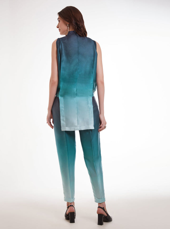 Multicolor Modal Satin Digital Print Co-Ord Set