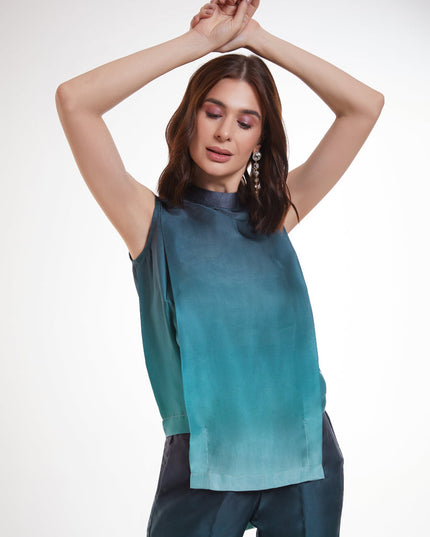 Multicolor Modal Satin Digital Print Co-Ord Set