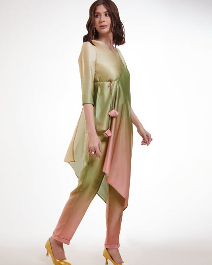 Multicolor Modal Satin Digital Print Co-Ord Set