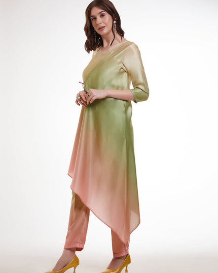 Multicolor Modal Satin Digital Print Co-Ord Set