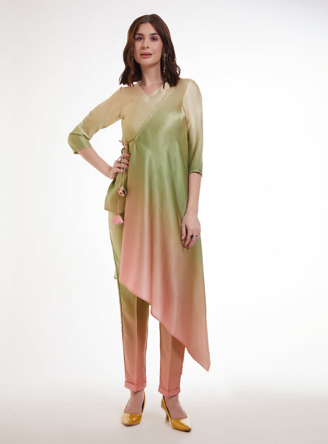 Multicolor Modal Satin Digital Print Co-Ord Set