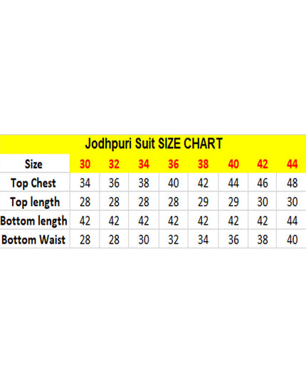 Golden Jacquard Jodhpuri Suit