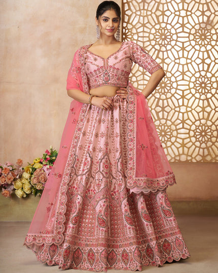 White Heavy Embroidered Floral Lehenga Choli