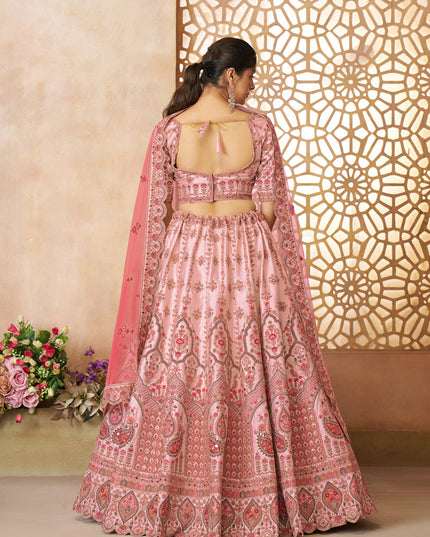 White Heavy Embroidered Floral Lehenga Choli