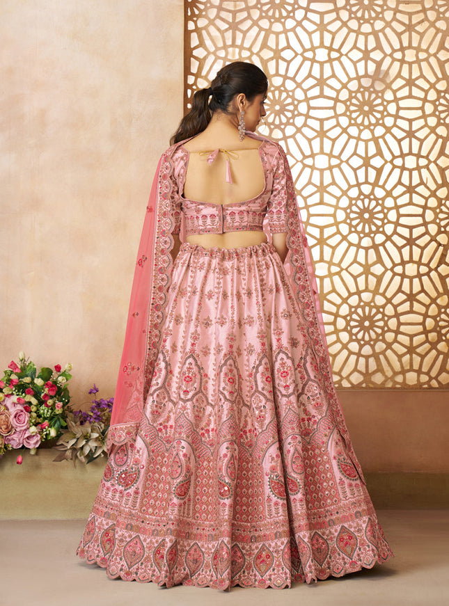 White Heavy Embroidered Floral Lehenga Choli