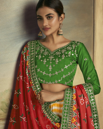 Sunny Yellow Flared Gaji Silk Lehenga Choli for Sangeet