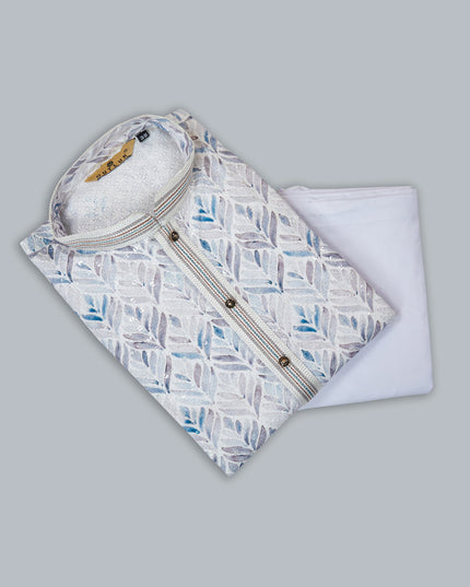 Grey Heavy Cotton Kurta Pyjama Set