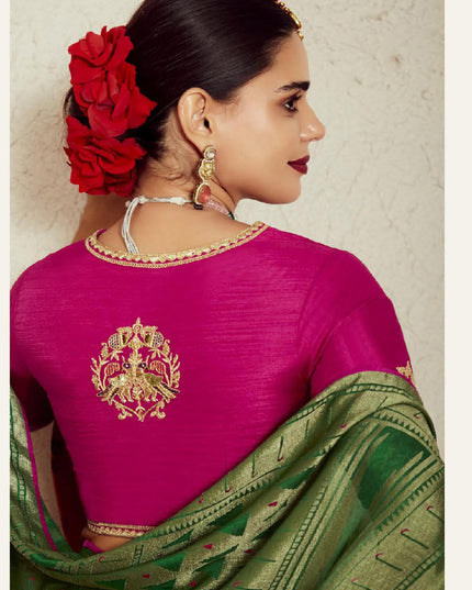 Golden Apricot Brasso Saree with Blouse