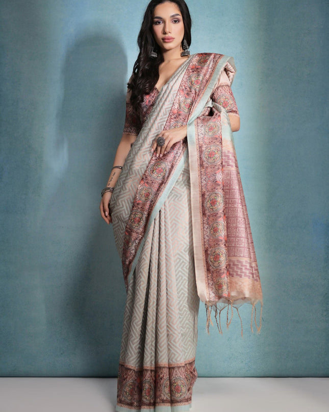 Green Cotton Silk Zari Woven Saree