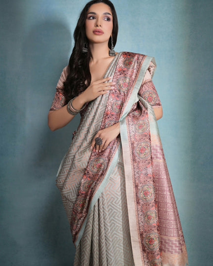 Green Cotton Silk Zari Woven Saree