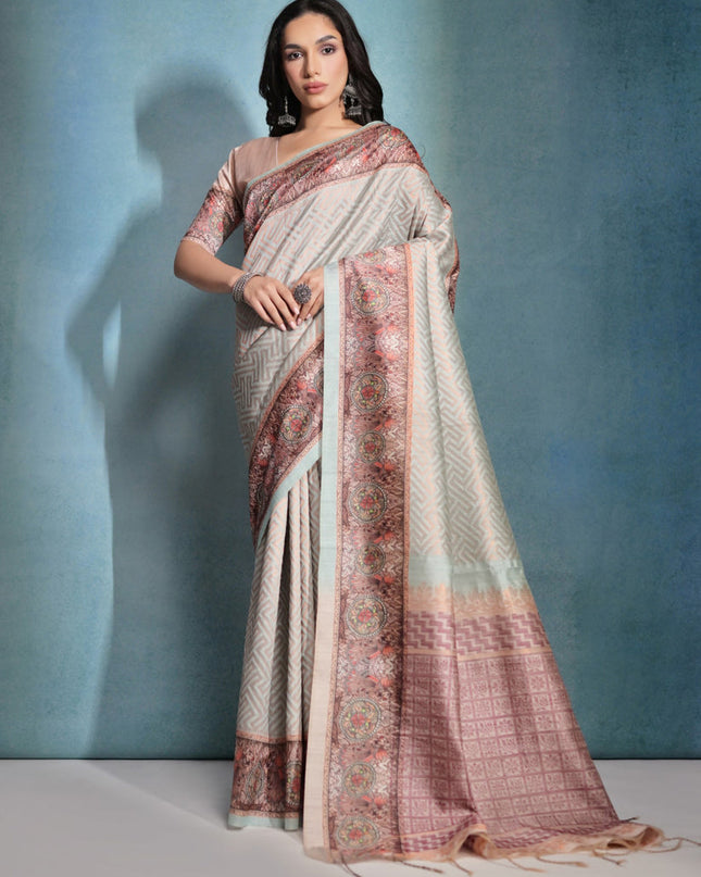 Green Cotton Silk Zari Woven Saree