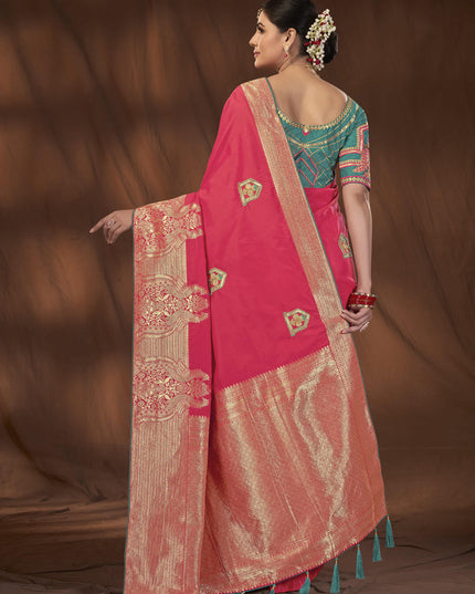 Magenta Kanjivaram Silk Saree