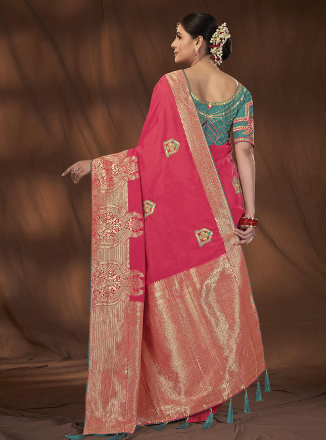 Magenta Kanjivaram Silk Saree