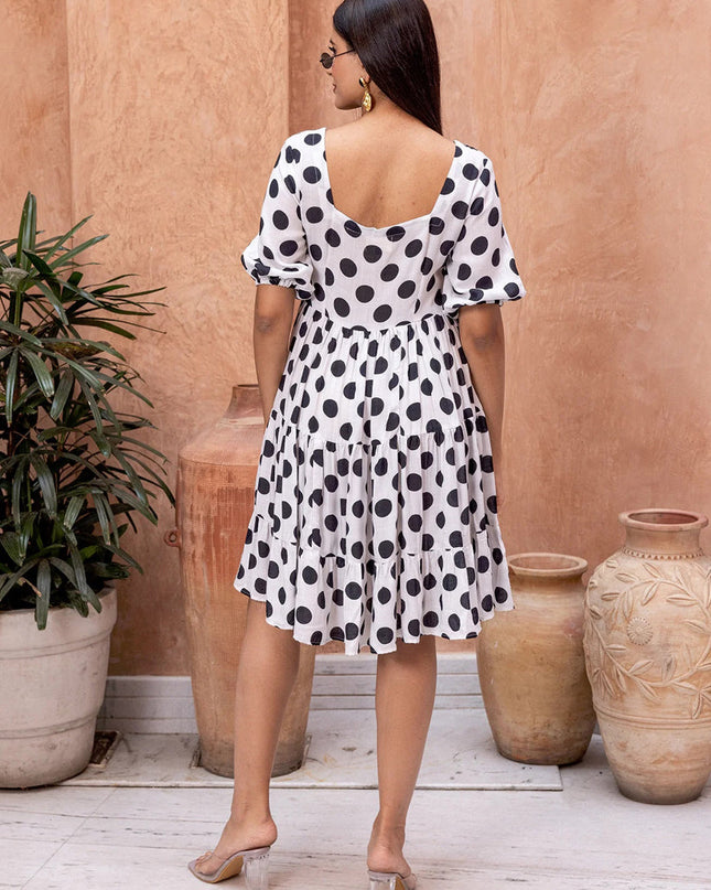 White Heavy Rayon Digital Print Readymade Gown