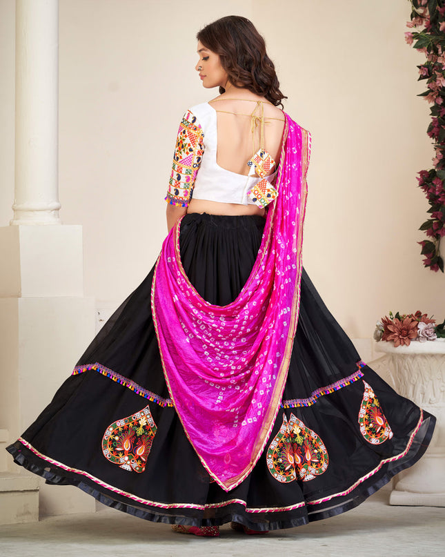 Black Georgette Navratri Special Chaniya Choli