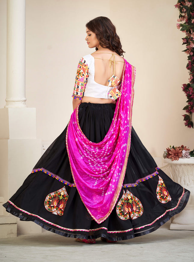 Black Georgette Navratri Special Chaniya Choli