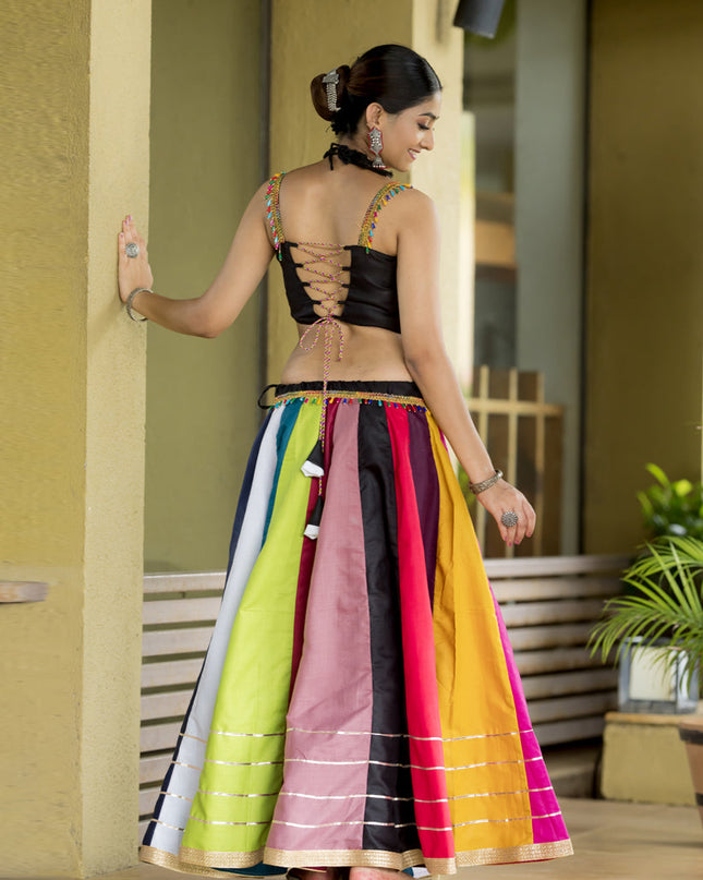 Multicolor Pure Cotton Navratri Special Chaniya Choli