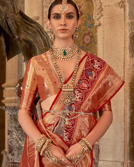 Beige Banarasi Brocade Zari Woven Saree