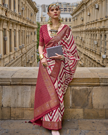 Multicolor Silk Zari Woven Saree